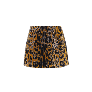 Jacquard Knit Miniskirt-ALAÏA-JOHN JULIA