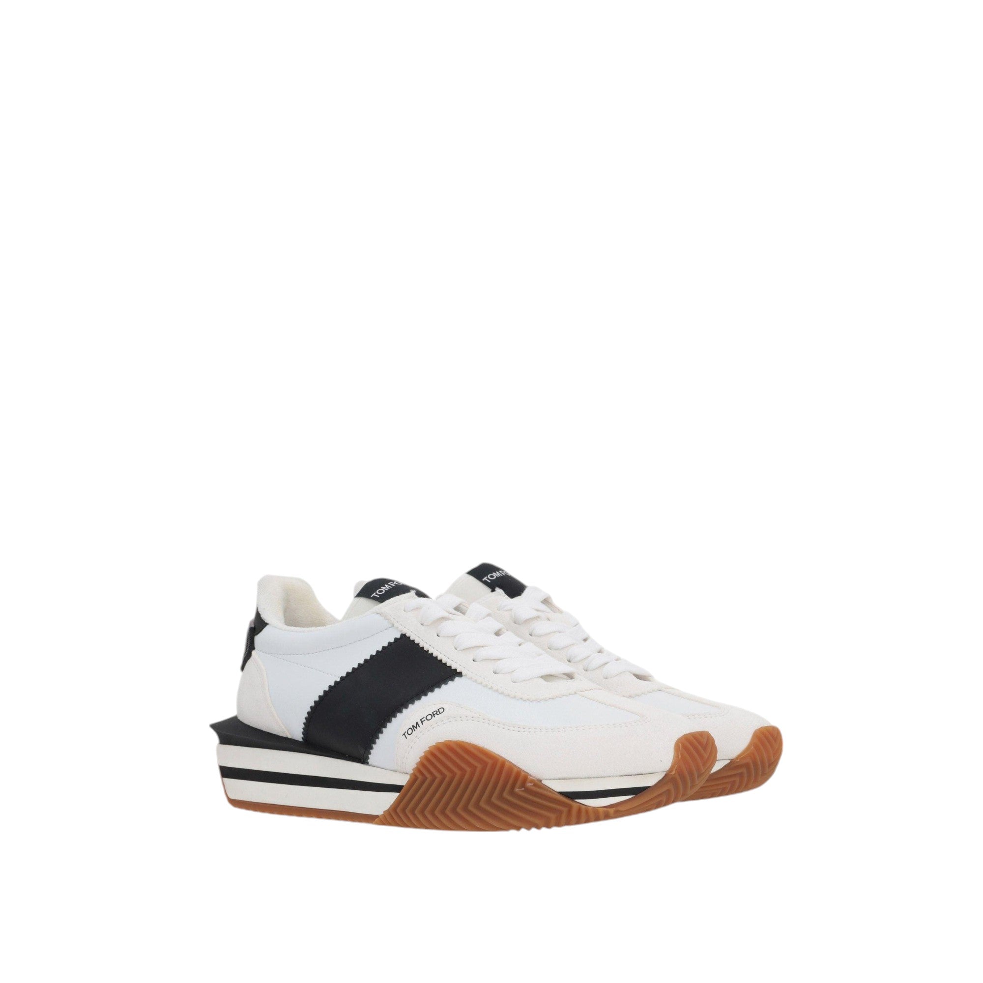 James Leather Suede Sneakers-TOM FORD-JOHN JULIA