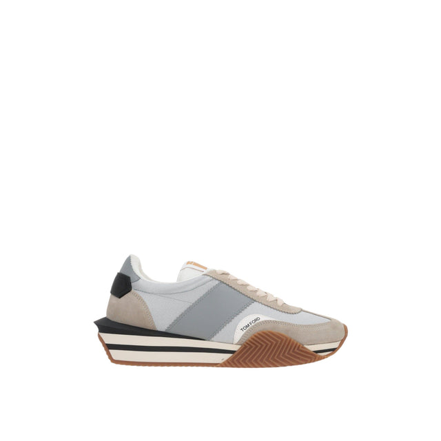 James Suede Lycra Sneakers-TOM FORD-JOHN JULIA