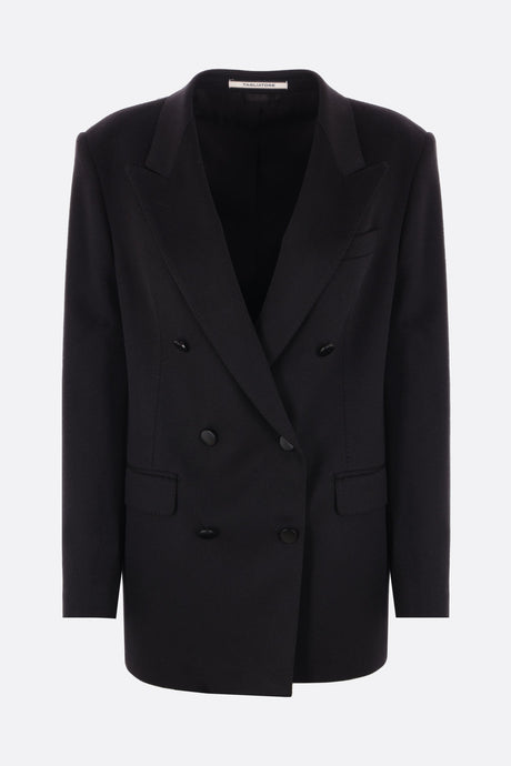 Jasmine Double-breasted Cashmere Jacket-TAGLIATORE-JOHN JULIA