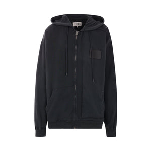 Jersey and Gabardine Oversize Hoodie-MM6 MAISON MARGIELA-JOHN JULIA