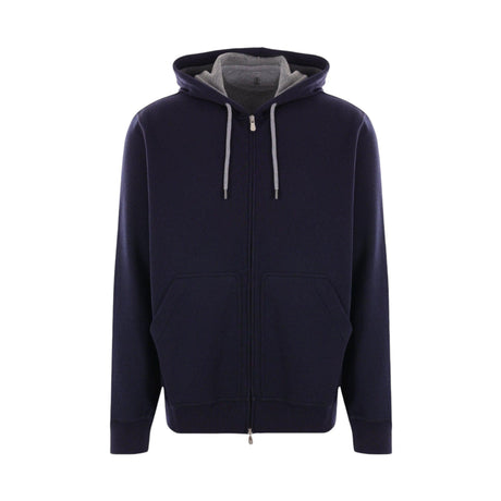 Jersey Full-zip Hoodie-BRUNELLO CUCINELLI-JOHN JULIA