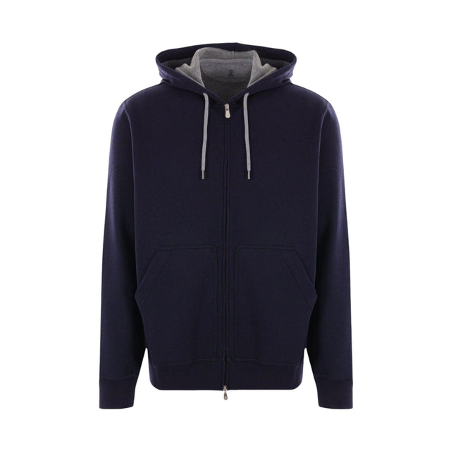 Jersey Full-zip Hoodie-BRUNELLO CUCINELLI-JOHN JULIA