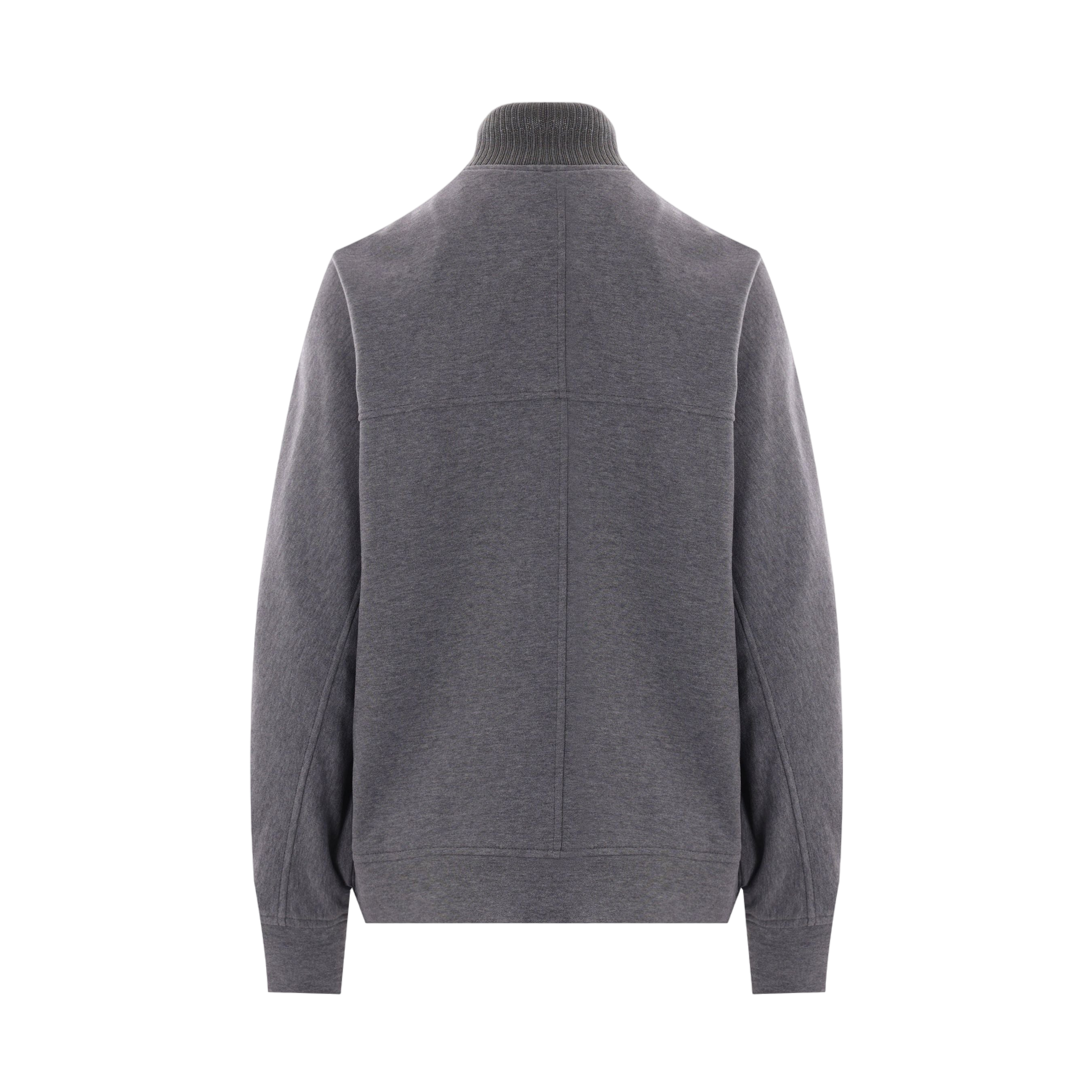 Jersey Full-zip Sweatshirt-BRUNELLO CUCINELLI-JOHN JULIA