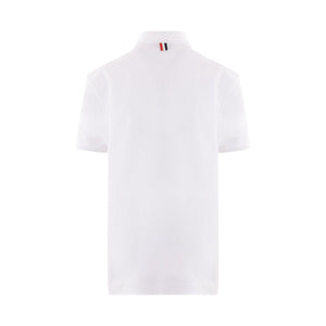 Jersey Polo Shirt-THOM BROWNE-JOHN JULIA