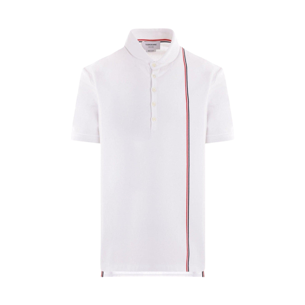 Jersey Polo Shirt-THOM BROWNE-JOHN JULIA