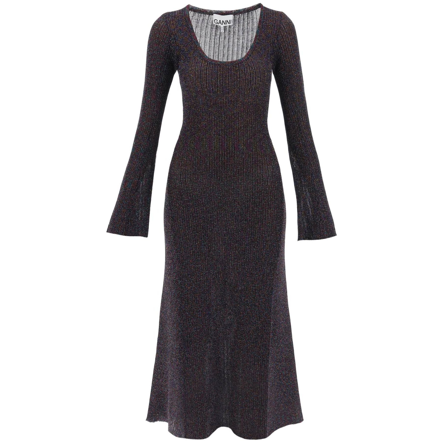 Lurex Knit Midi Dress