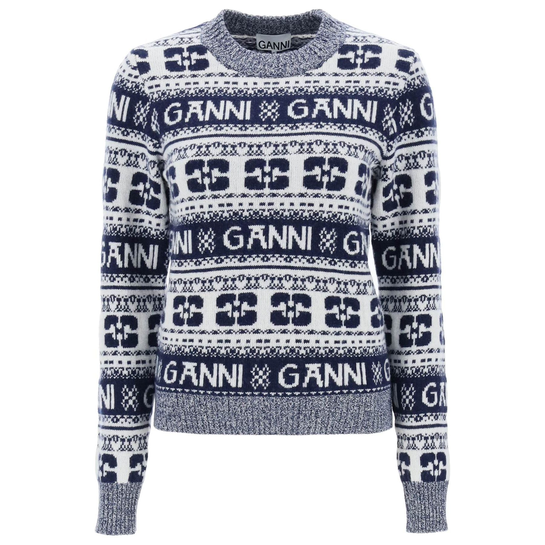 Jacquard Wool-Blend Sweater