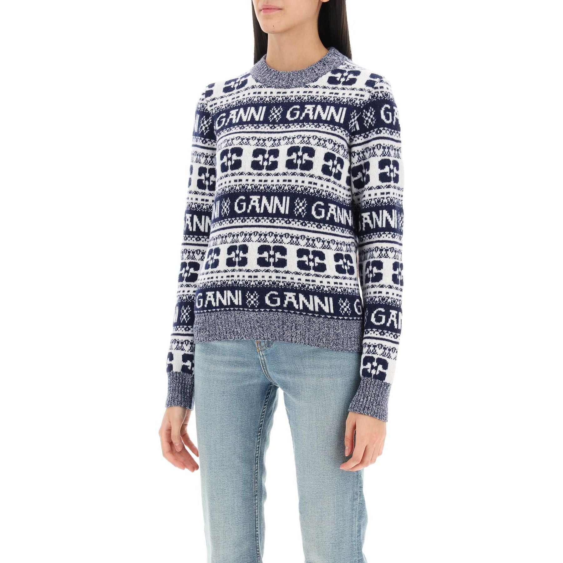 Jacquard Wool-Blend Sweater