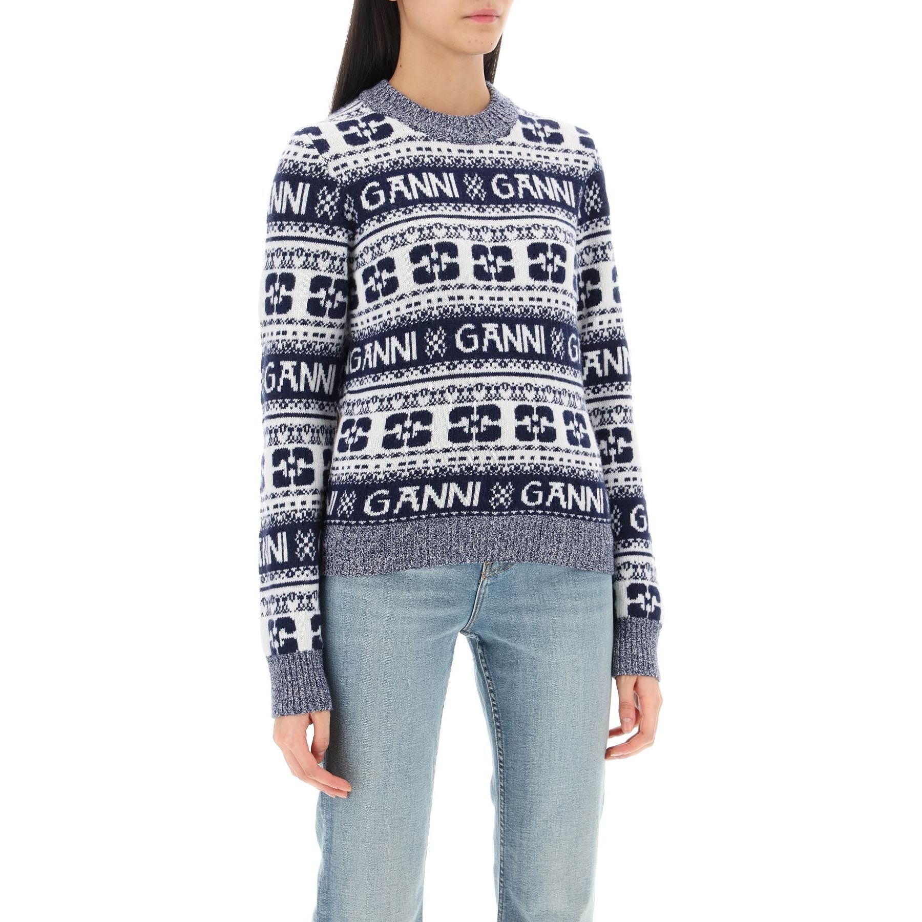 Jacquard Wool-Blend Sweater