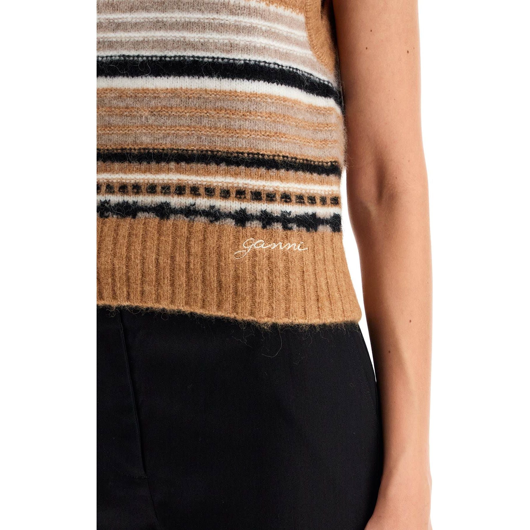 Ultra Soft Striped Knit Vest