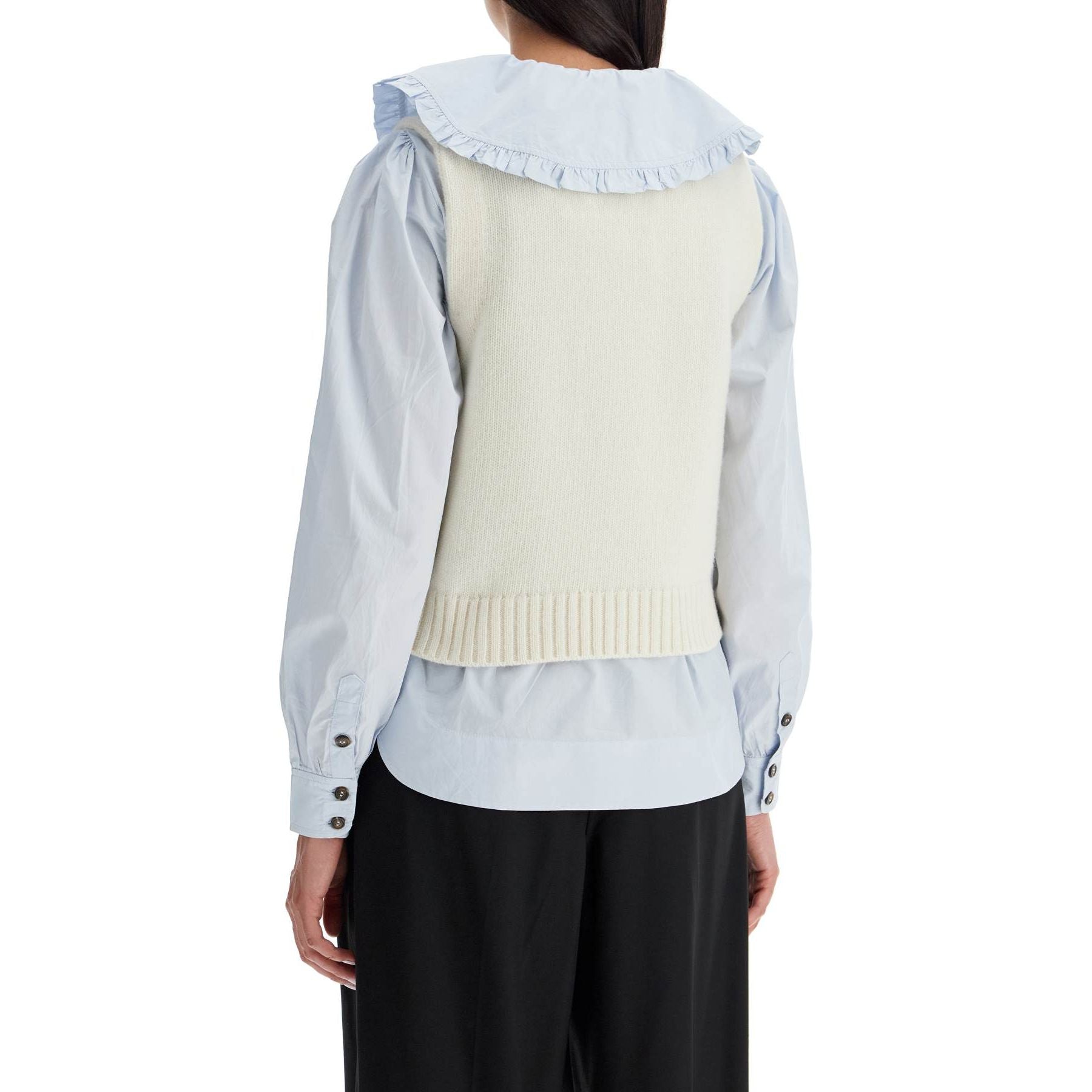Lurex Monogram Knit Vest