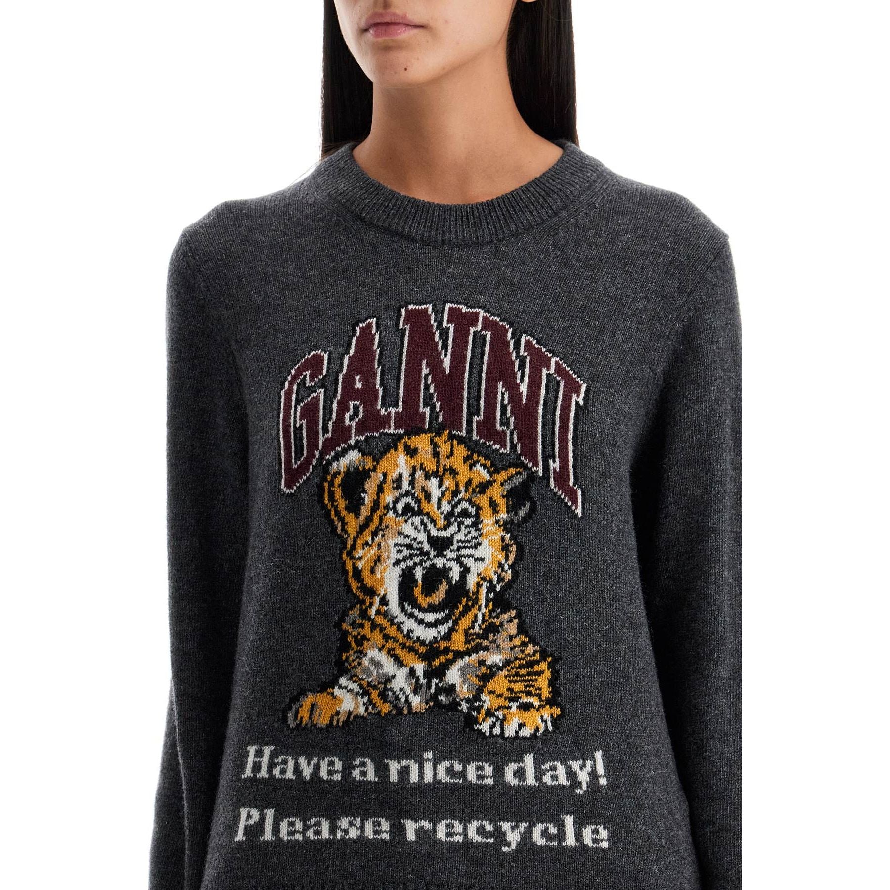 Graphic Pattern Pullover Sweater