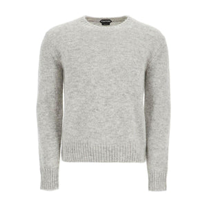 Brushed Alpaca Crewneck Sweater.