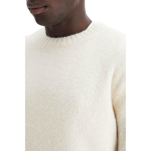 Brushed Alpaca Crewneck Sweater.