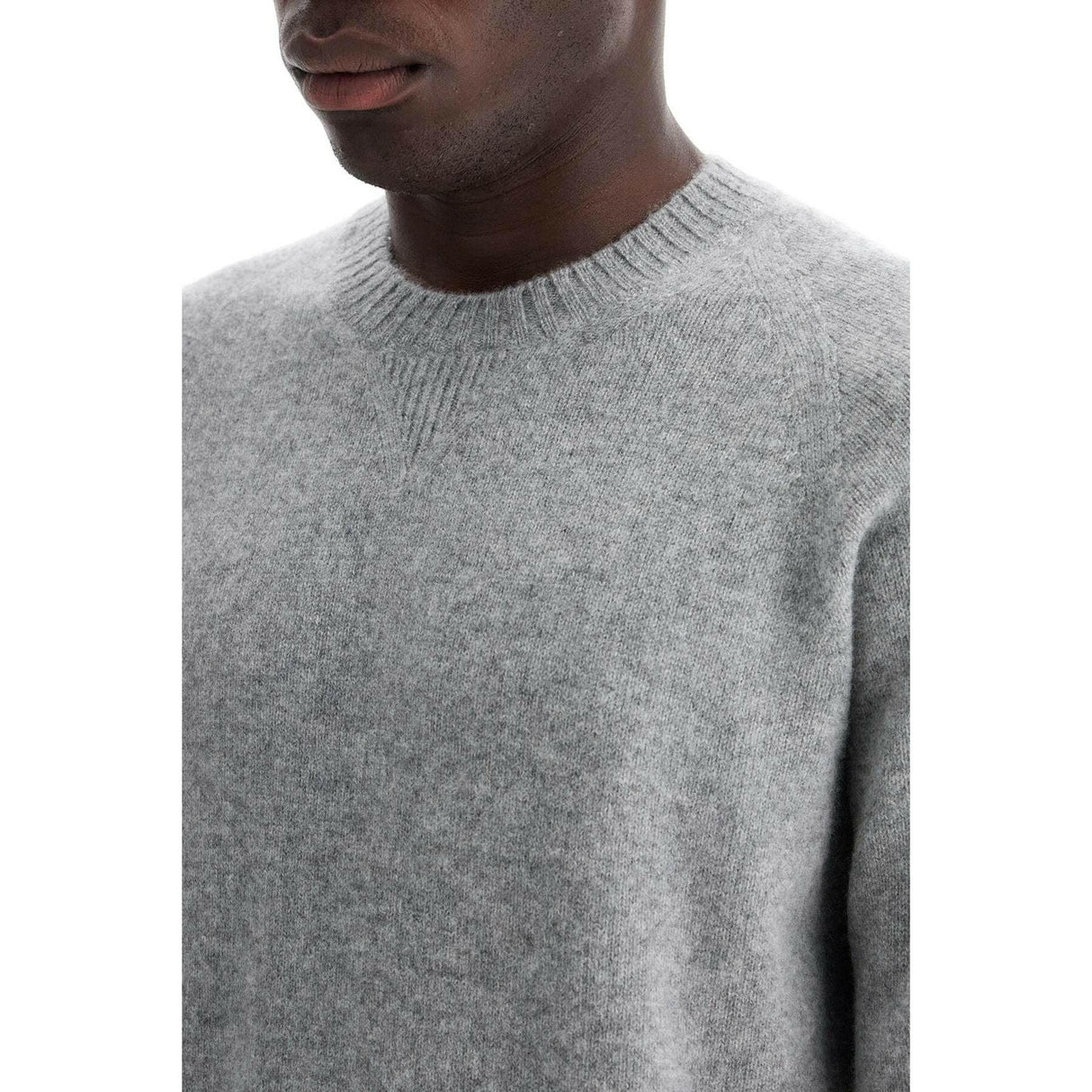 Seamless Cashmere Crewneck Sweater.