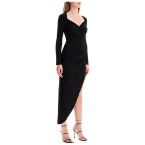 Asymmetric Draped Dress