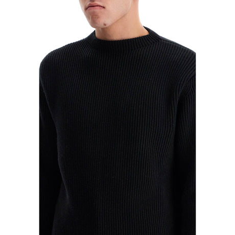 Ribbed Wool Pullover Sweater