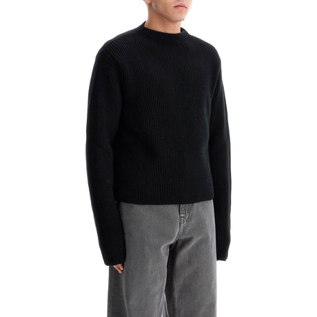 Ribbed Wool Pullover Sweater