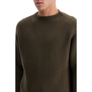 Ribbed Wool Pullover Sweater