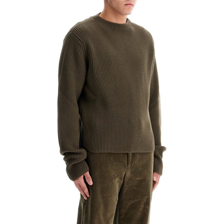 Ribbed Wool Pullover Sweater