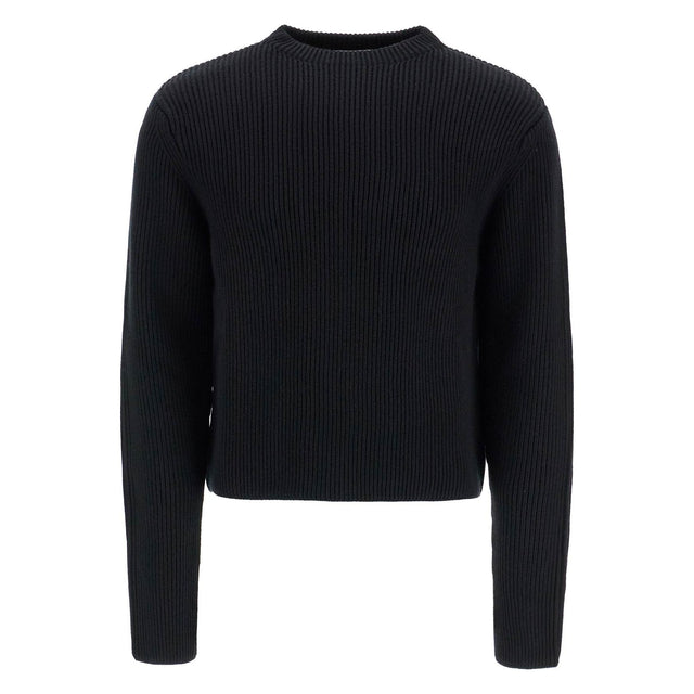 Ribbed Wool Pullover Sweater