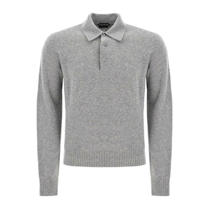 Seamless Cashmere Long-Sleeved Polo.