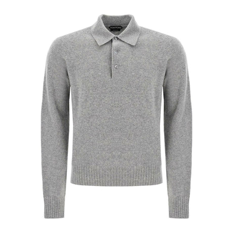 Seamless Cashmere Long-Sleeved Polo.