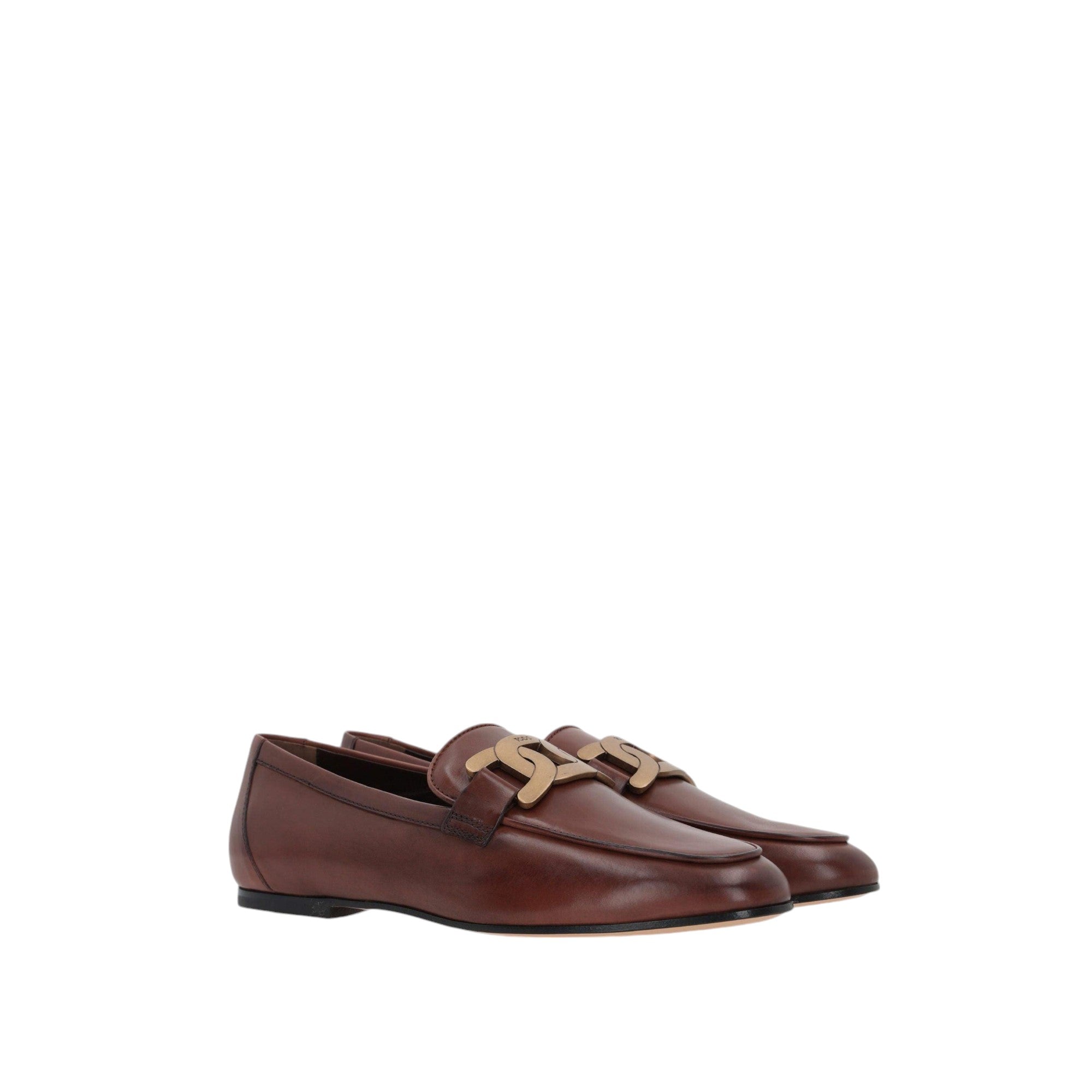 Kate Brushed Leather Loafers-TOD'S-JOHN JULIA