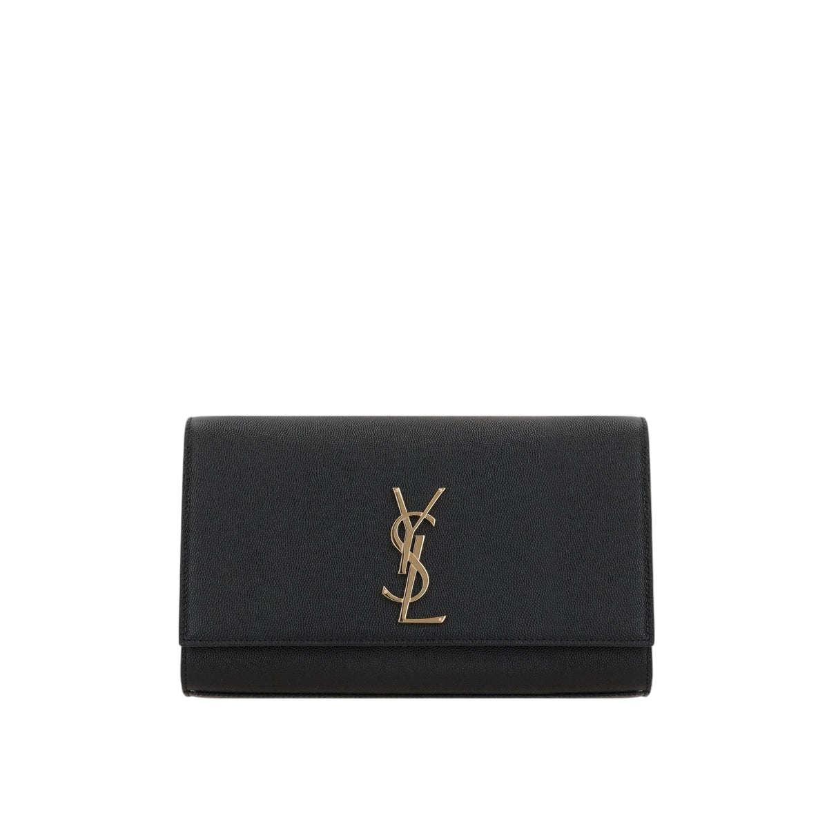 Kate Medium Chain Bag In Grain De Poudre Leather-SAINT LAURENT-JOHN JULIA