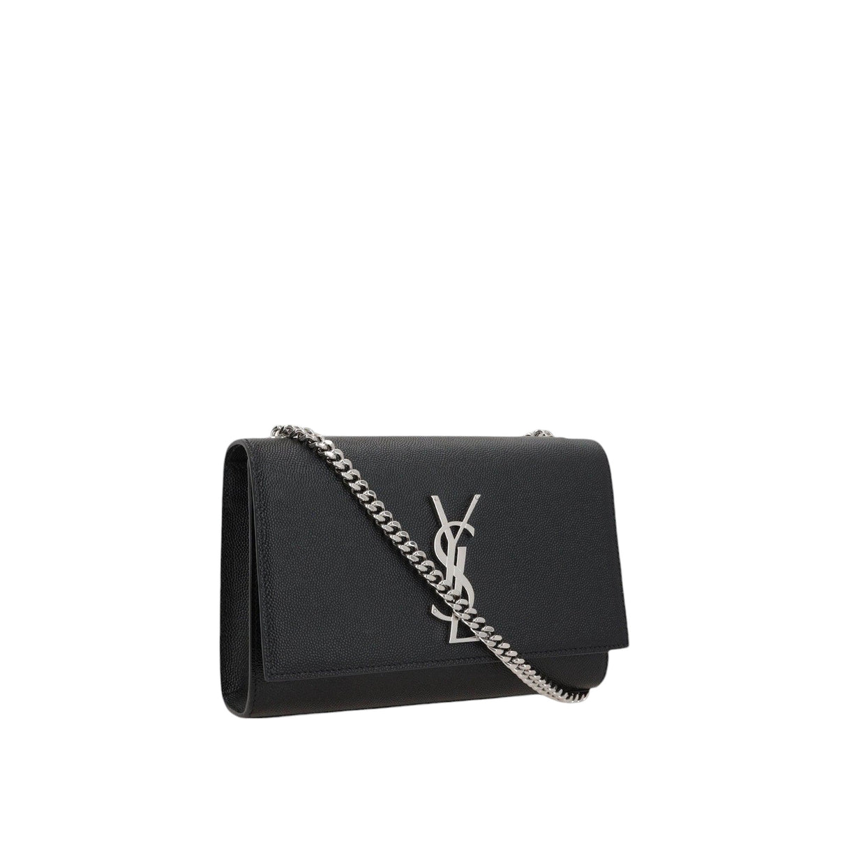 Kate Small Chain Bag In Grain De Poudre Leather-SAINT LAURENT-JOHN JULIA