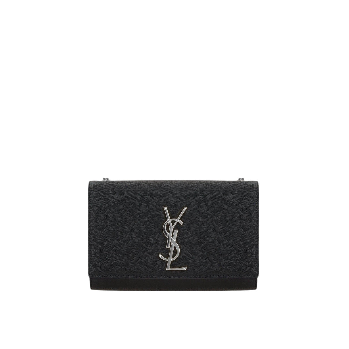 Kate Small Chain Bag In Grain De Poudre Leather-SAINT LAURENT-JOHN JULIA