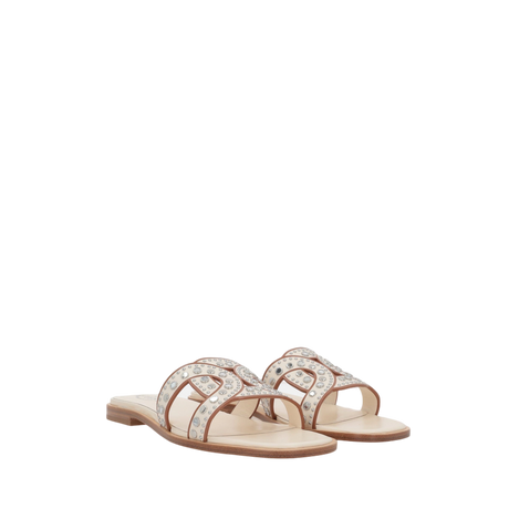 Kate Smooth Leather Slide Sandals-TOD'S-JOHN JULIA