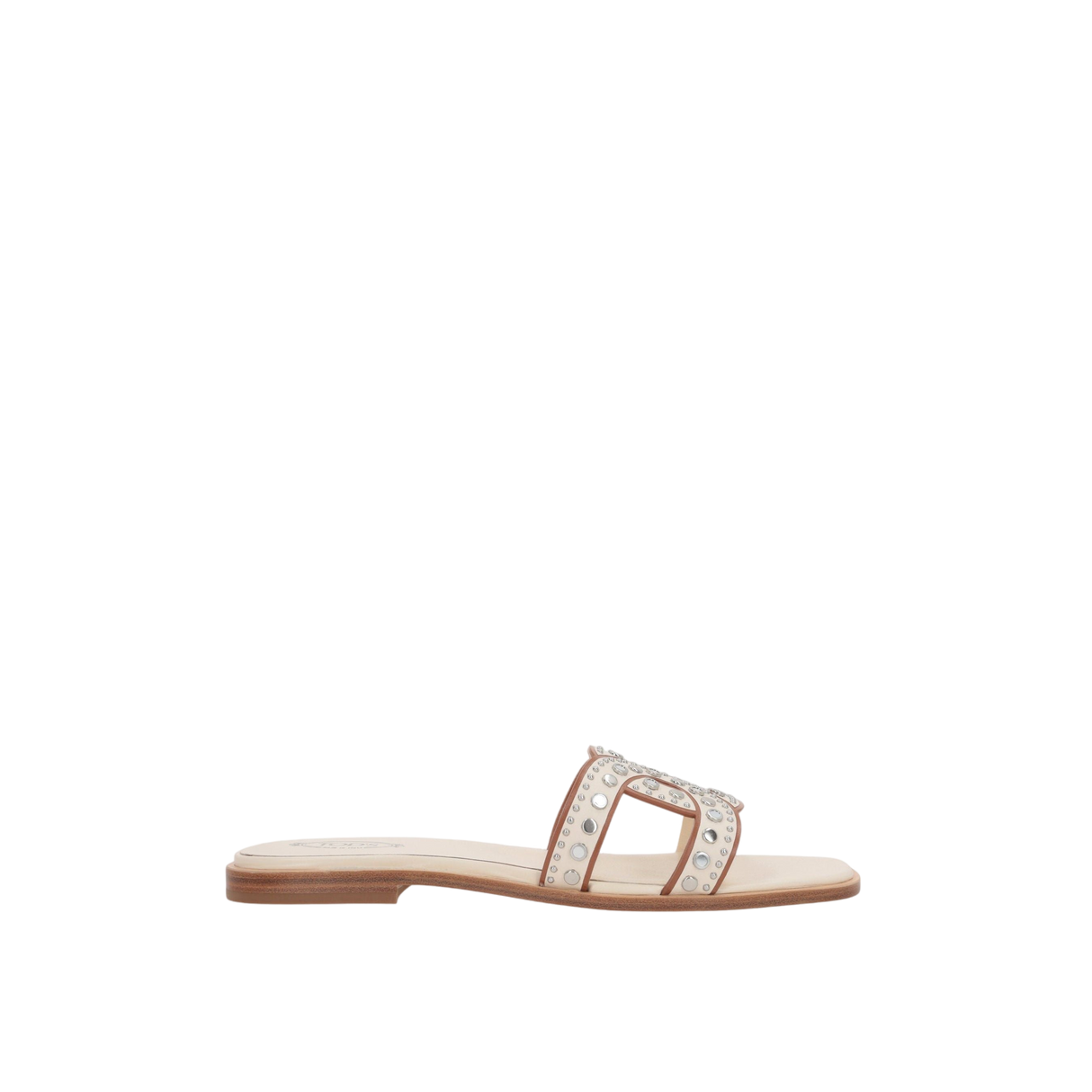 Kate Smooth Leather Slide Sandals-TOD'S-JOHN JULIA