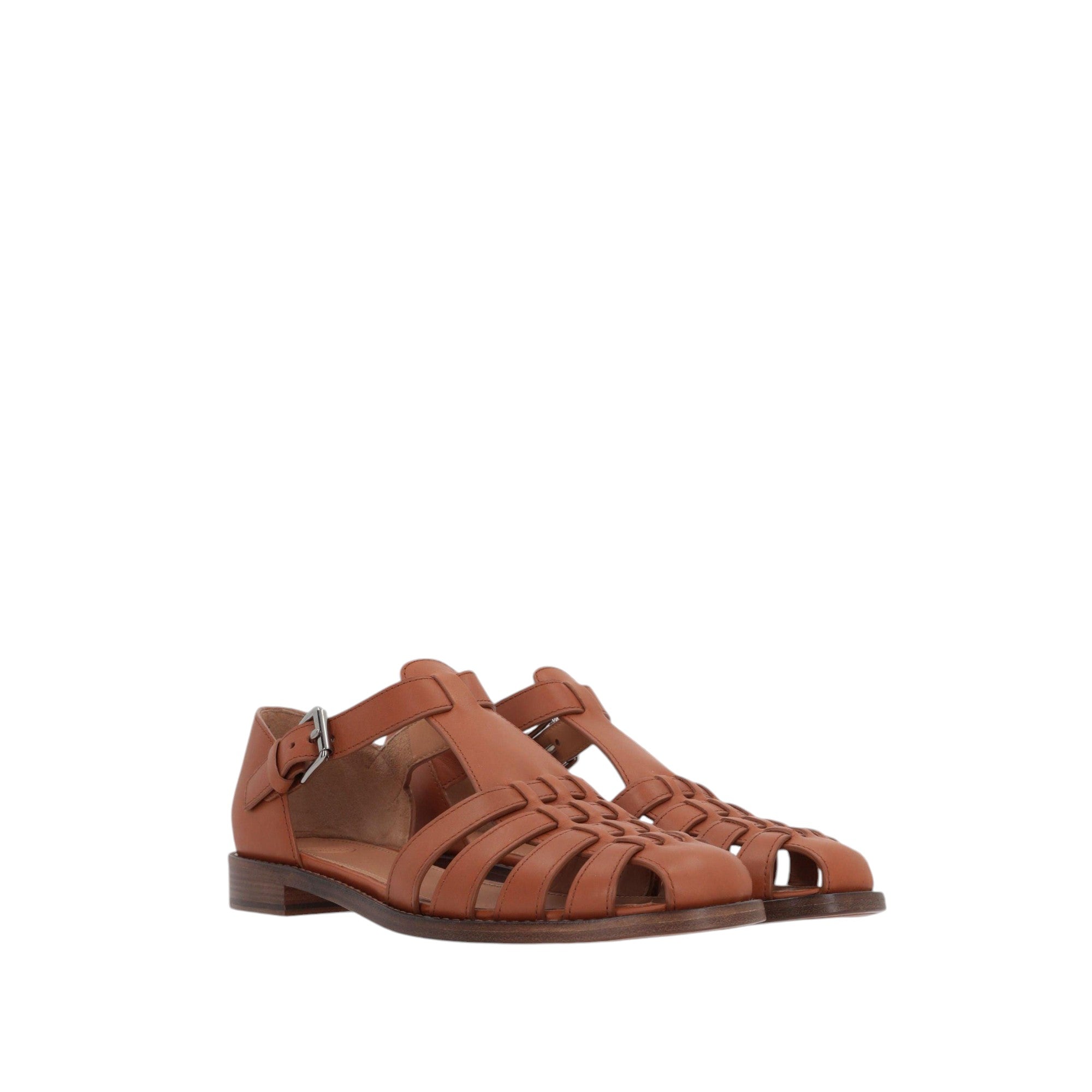 Kelsey Prestige Leather Flat Sandals-CHURCH'S-JOHN JULIA