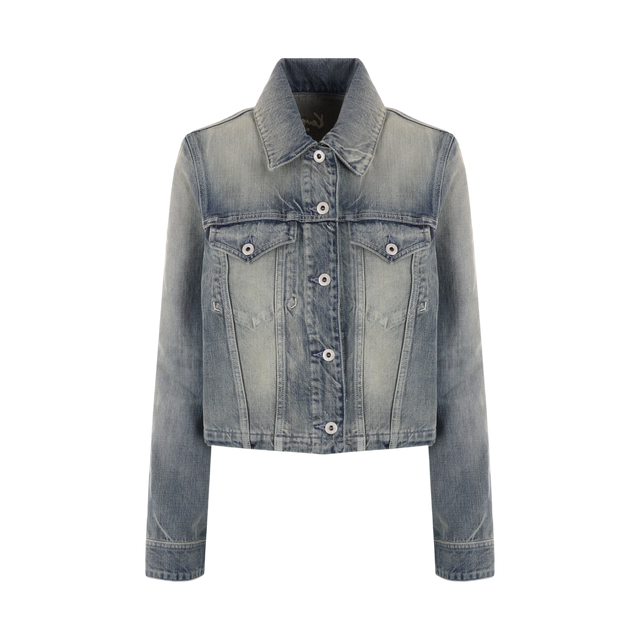 Kenzo Archive Japanese Denim Trucker Jacket-KENZO-JOHN JULIA