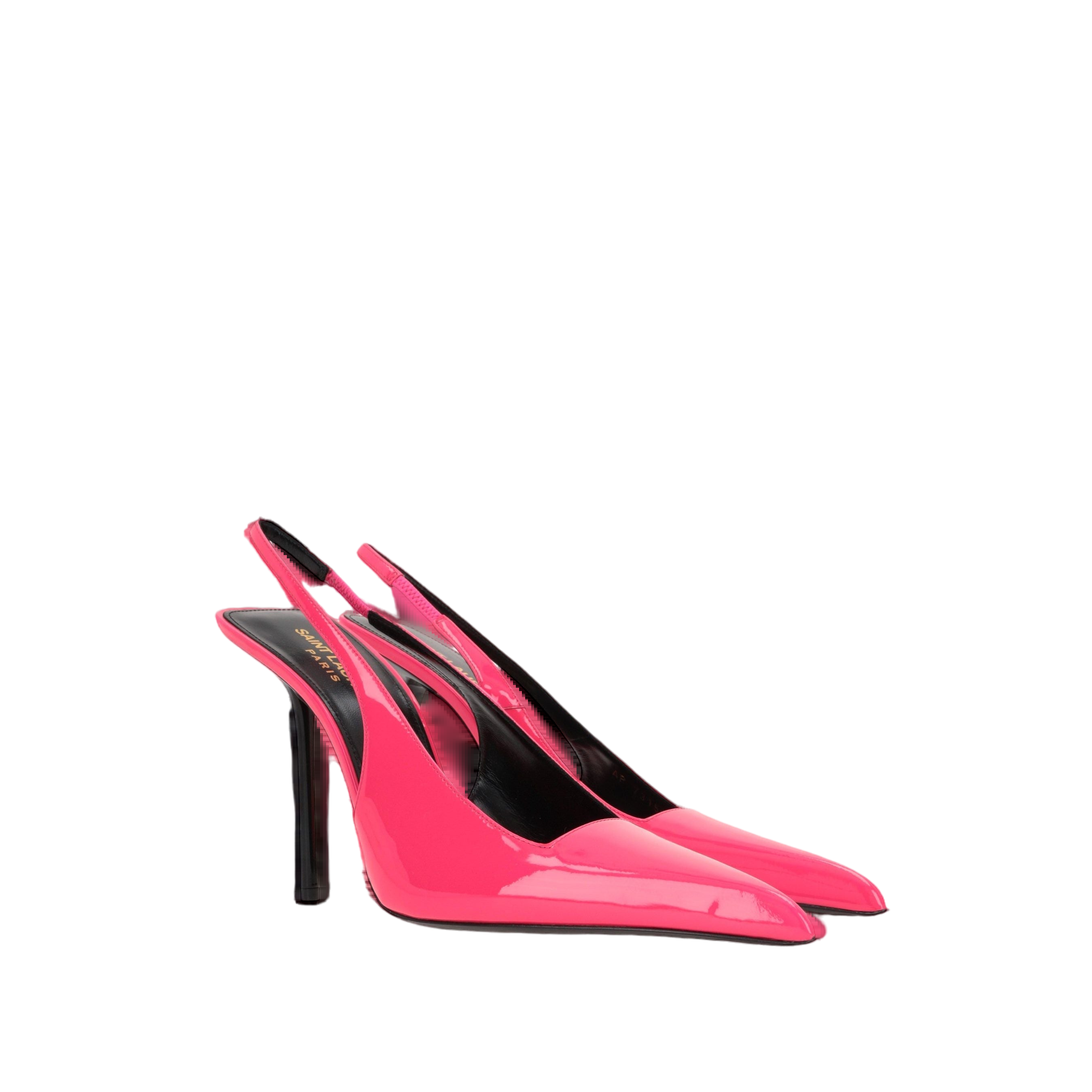 Kiss Patent Leather Slingbacks-SAINT LAURENT-JOHN JULIA