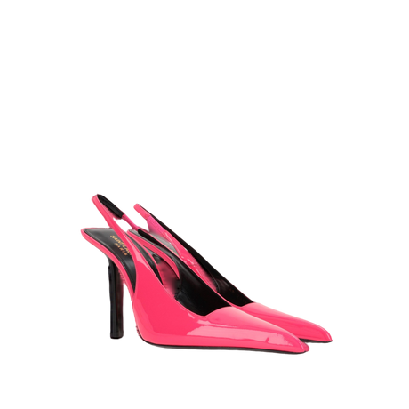 Kiss Patent Leather Slingbacks-SAINT LAURENT-JOHN JULIA