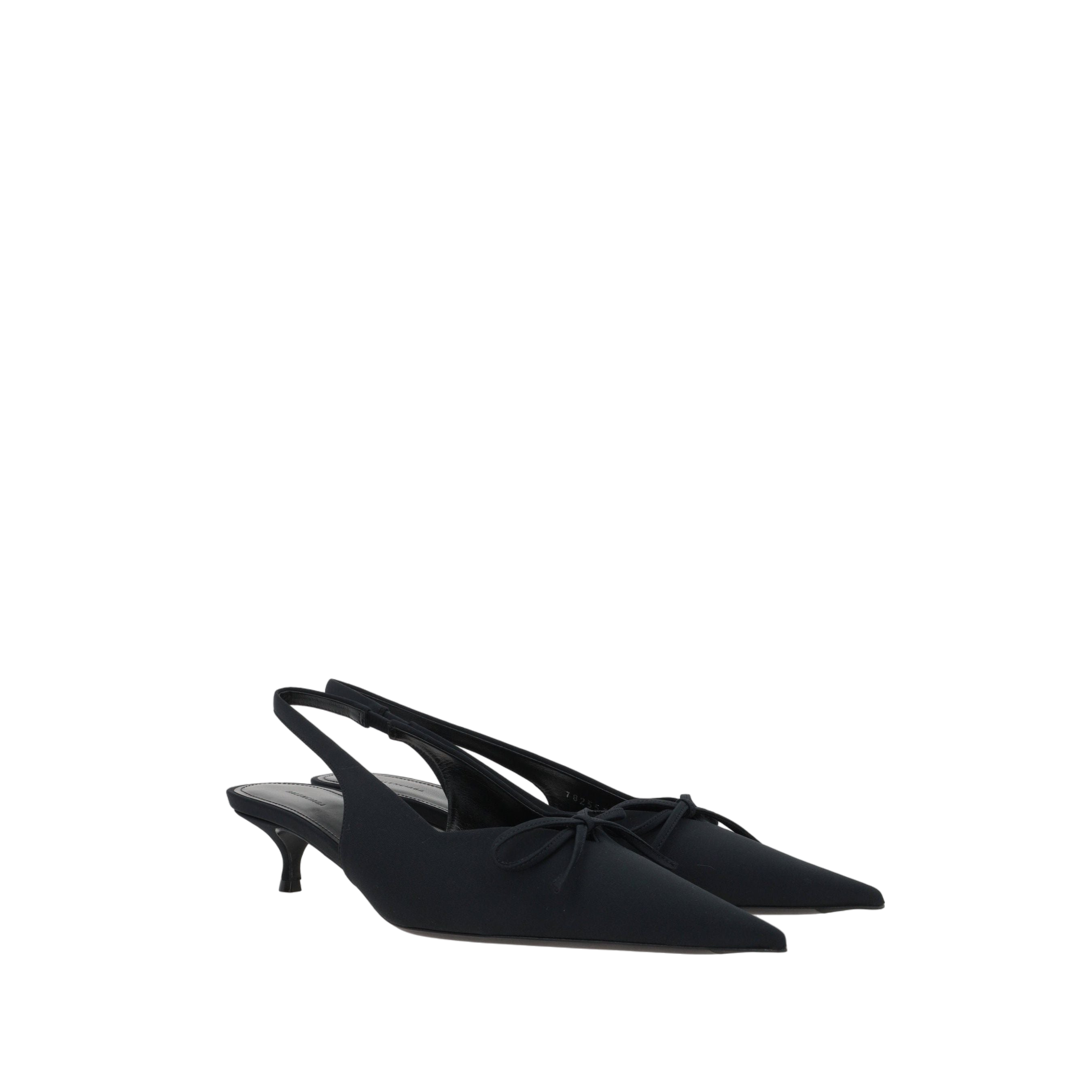 Knife Bow Spandex Slingbacks-BALENCIAGA-JOHN JULIA