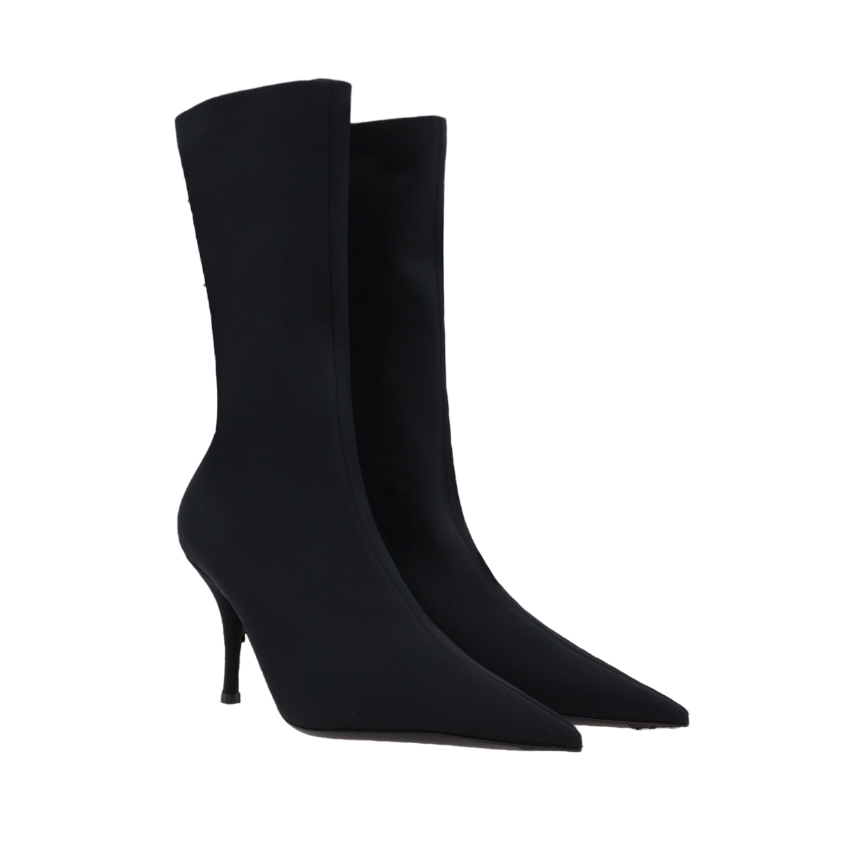 Knife Matte Spandex Ankle Boots-BALENCIAGA-JOHN JULIA