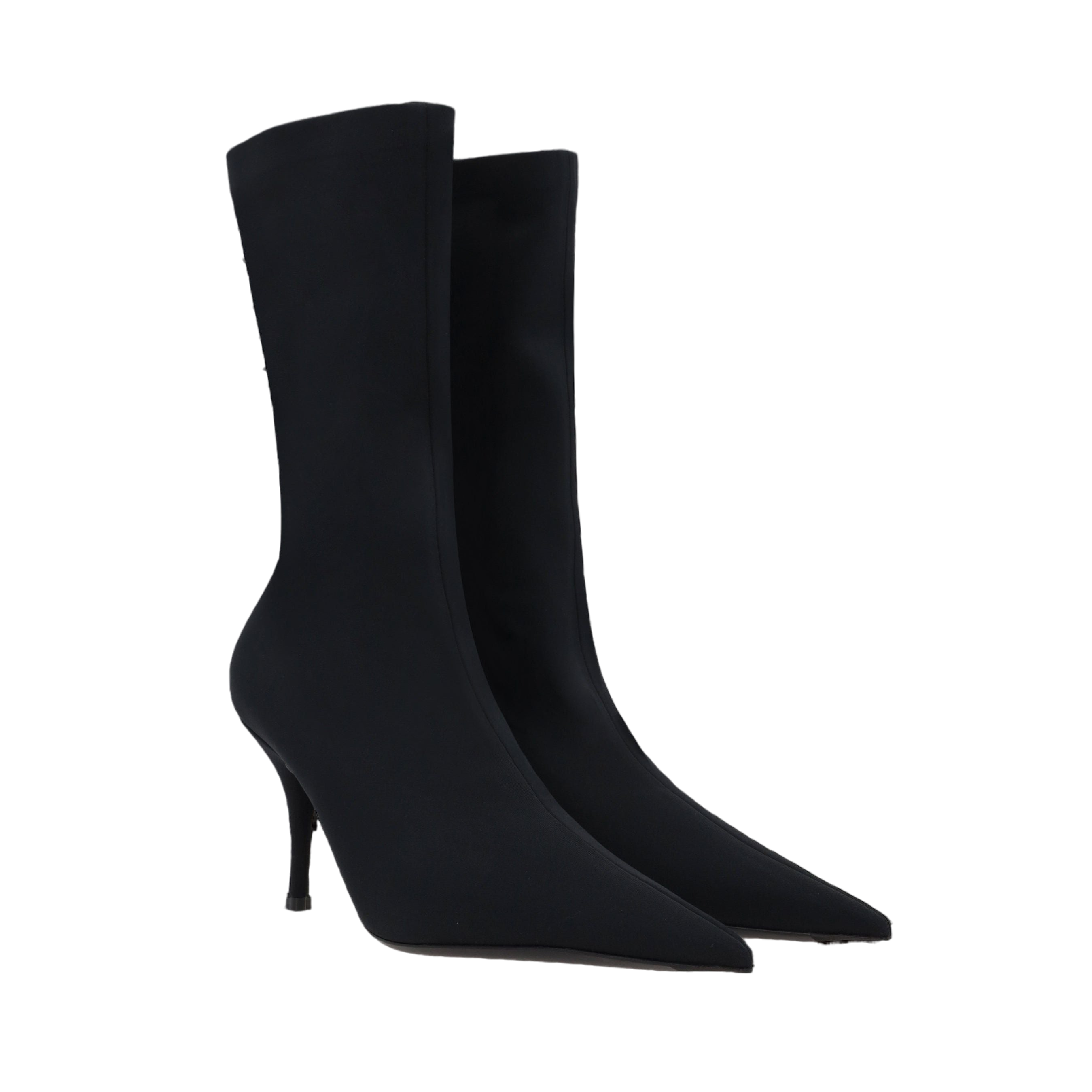 Knife Matte Spandex Ankle Boots-BALENCIAGA-JOHN JULIA