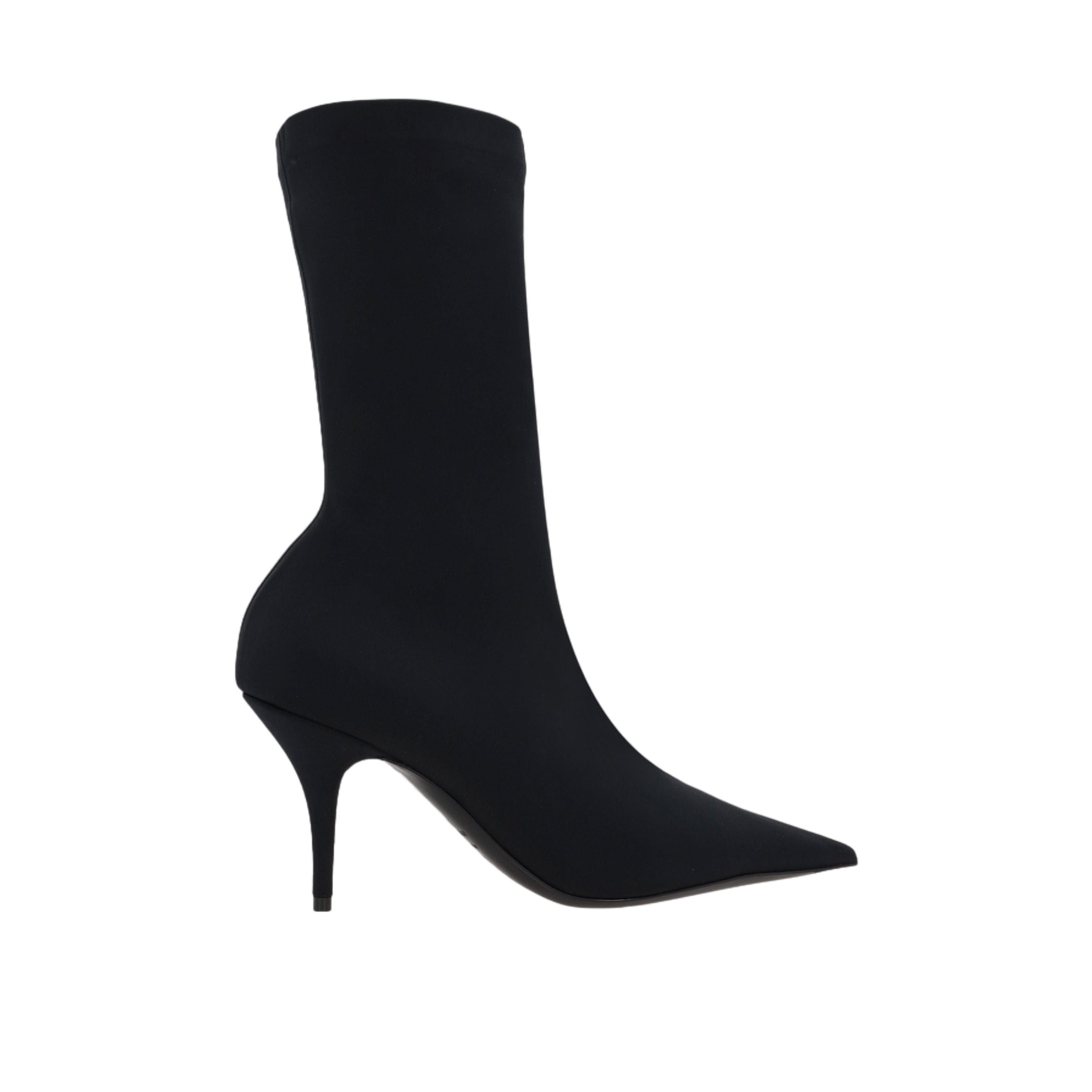 Knife Matte Spandex Ankle Boots-BALENCIAGA-JOHN JULIA