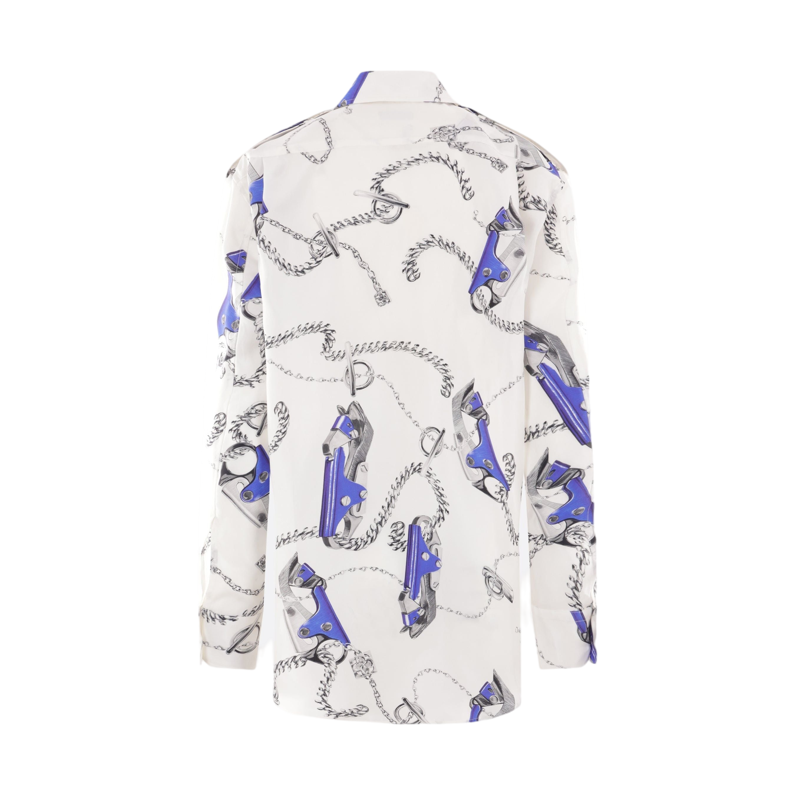 Knight Print Silk Shirt-BURBERRY-JOHN JULIA