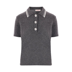 Knit Polo Shirt-VALENTINO GARAVANI-JOHN JULIA