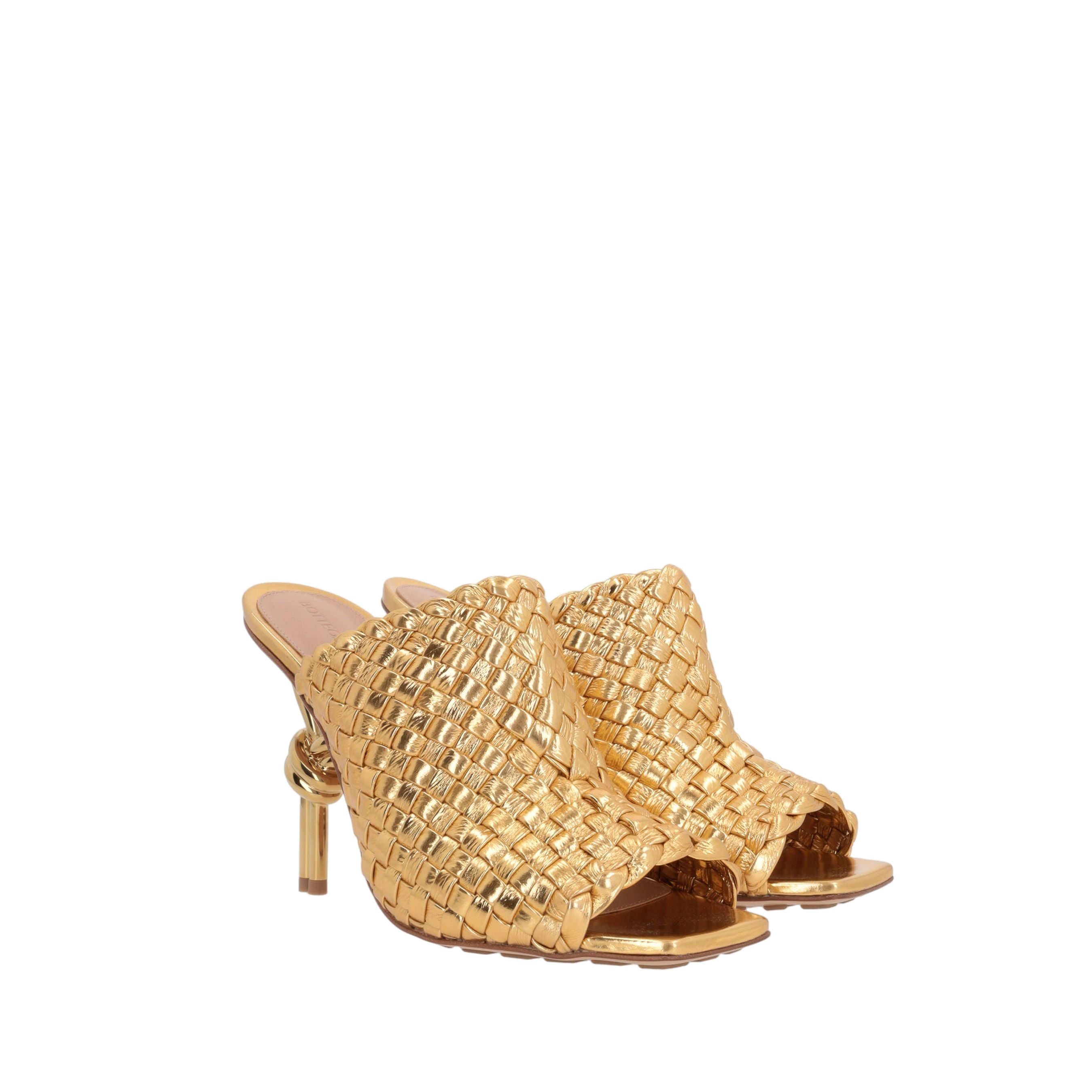 Knot Mule Sandals in Intrecciato VN-BOTTEGA VENETA-JOHN JULIA