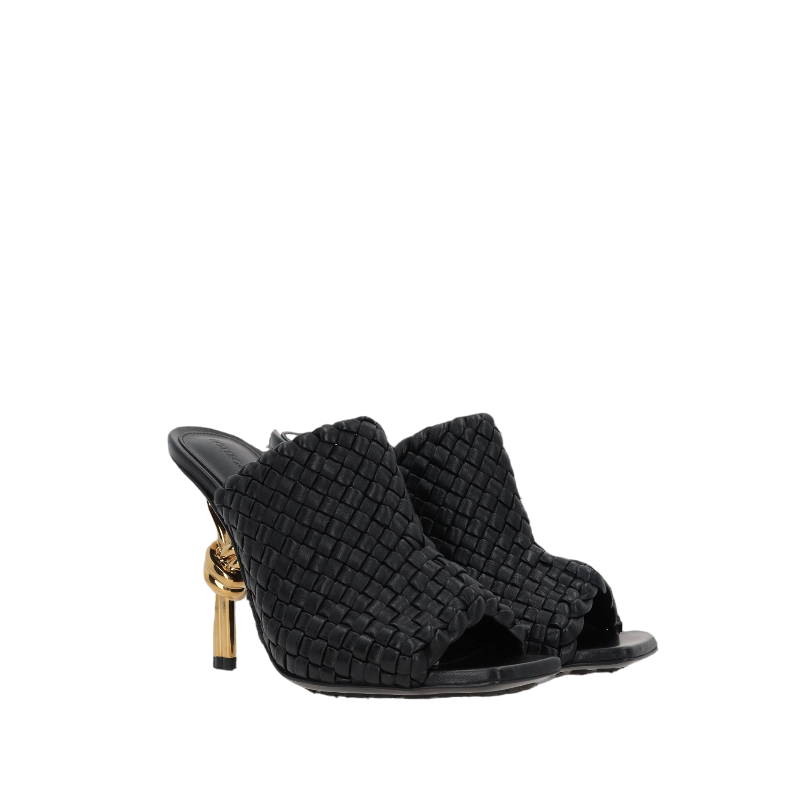 Knot Mule Sandals in Intrecciato Nappa-BOTTEGA VENETA-JOHN JULIA