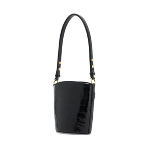 TOM FORD-Small Patent Croc-Embossed Whitney Bucket Bag -JOHN JULIA.