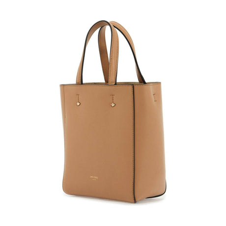 Lenny North-South S Leather Tote Bag.