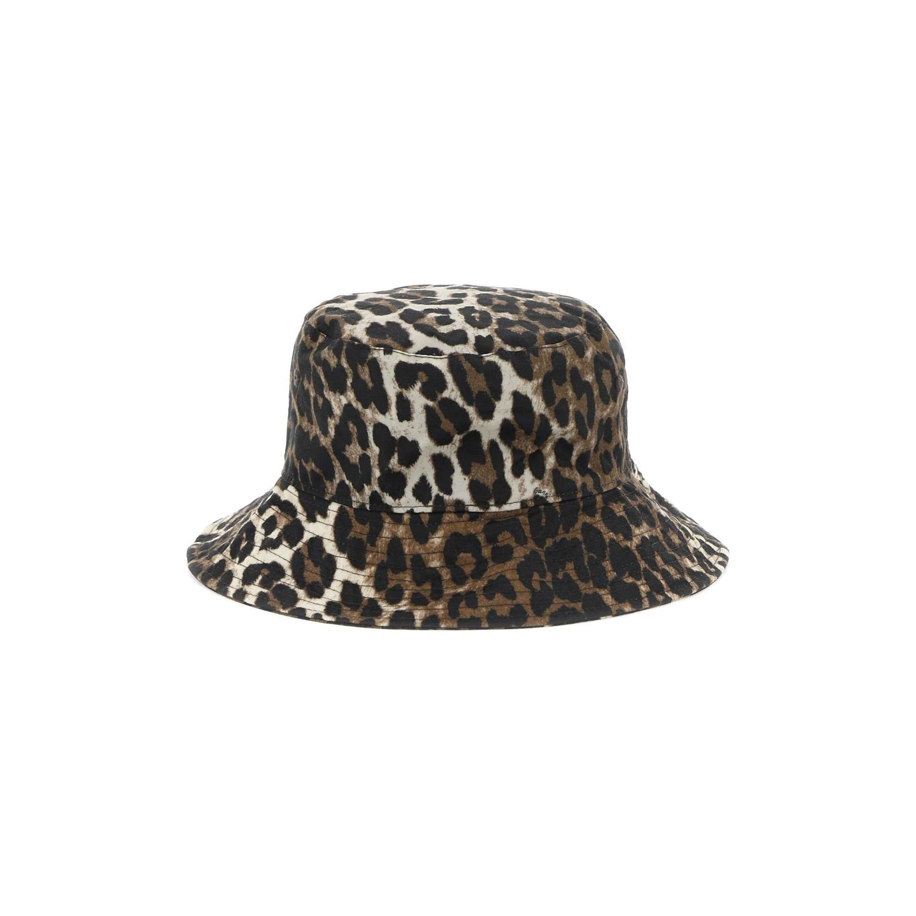 Waxed Leopard Print Bucket Hat