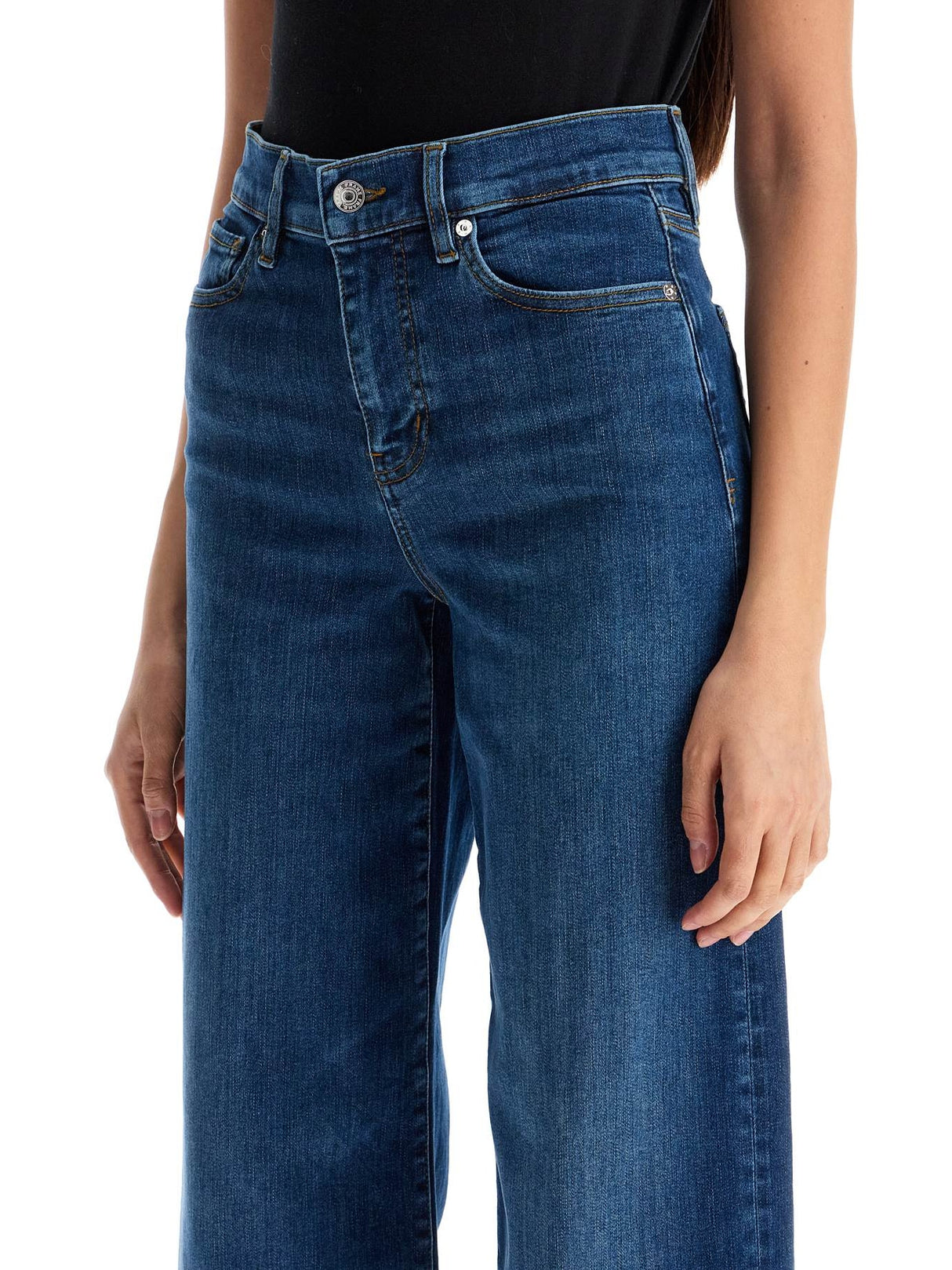 Le Slim Palazzo Cropped Jeans-Frame-JOHN JULIA